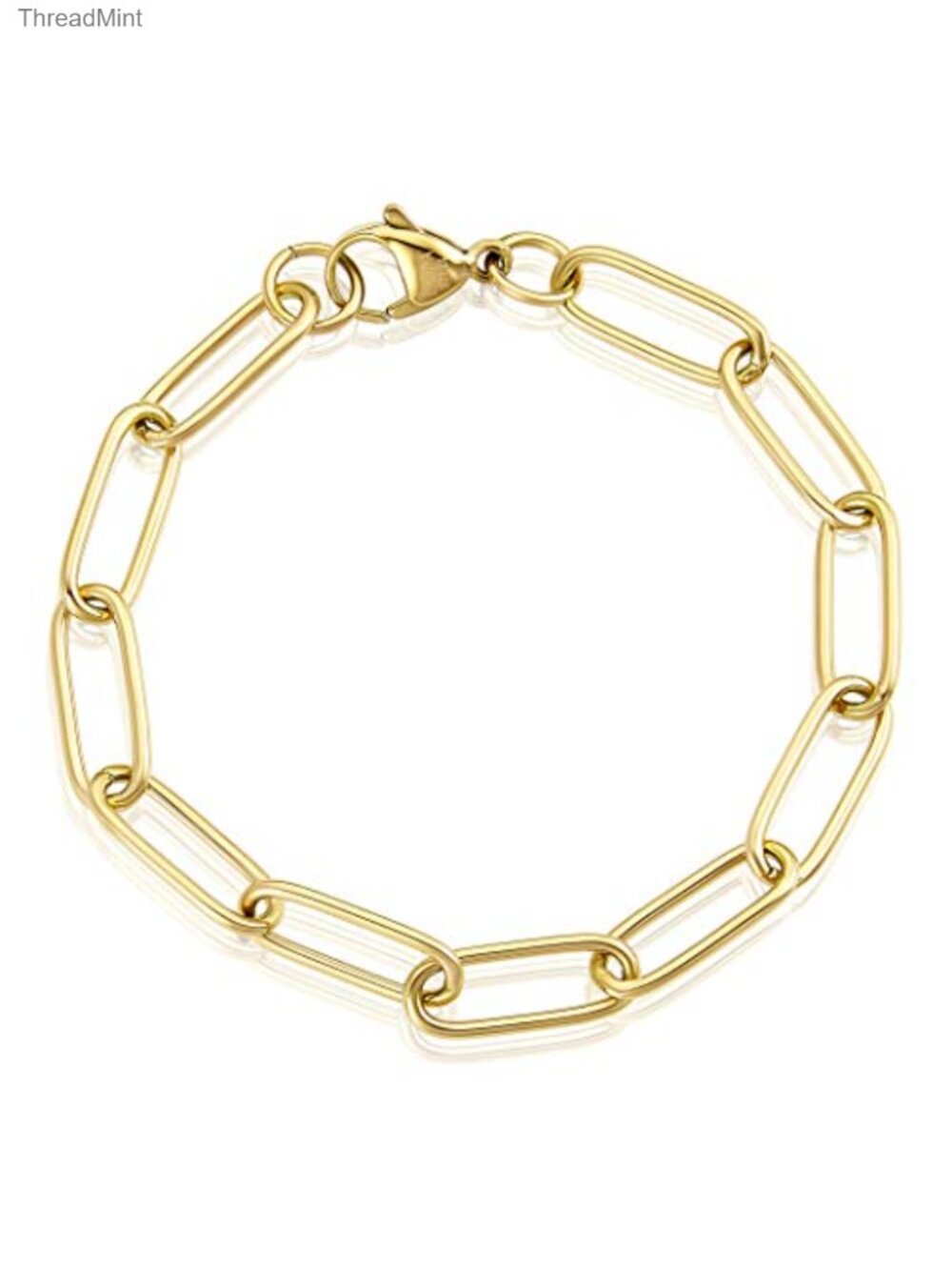 Women's Adjustable Paperclip Bracelet - Solid Stainless Steel
